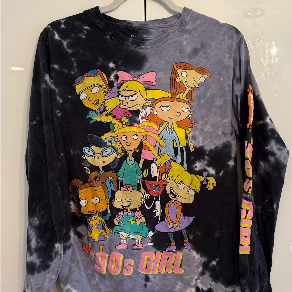 Nickelodeon Black and Gray Long Sleeve Kids Shirt